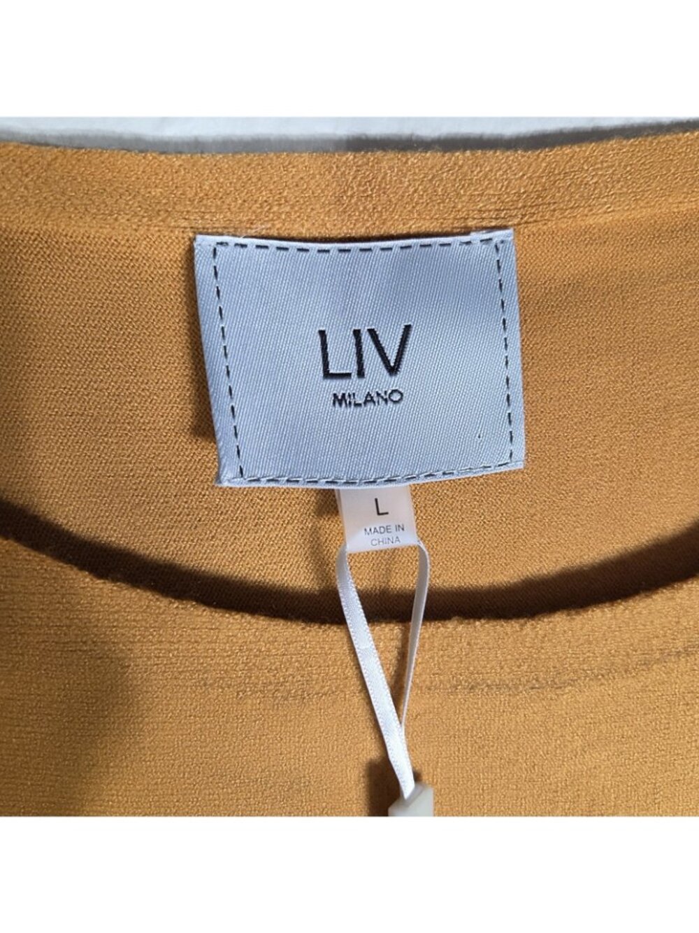 Liv Milano Mustard Yellow Embellished Pullover Dolman Sleeve Sweater Size L - Picture 3 of 16